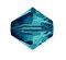 100pcs Authentic Preciosa 6mm Faceted Bicone Crystal Loose Beads Indicolite Compatible with Swarovski 5301/5328 for DIY Jewelry Making Pre-B653